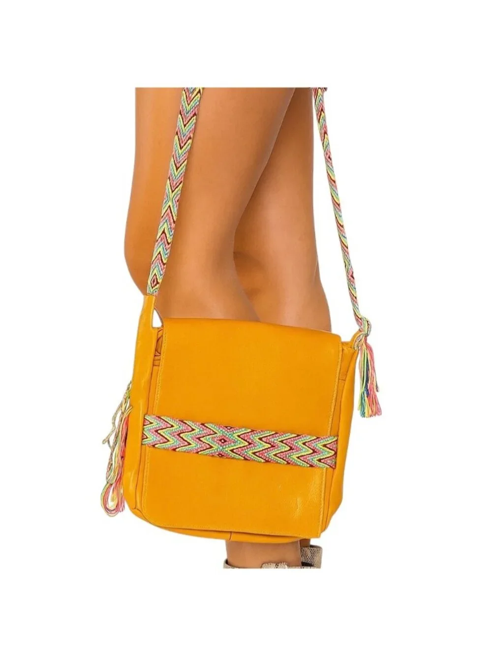 Arte Kun Columbia Satchel Crossbody Bag Brown O/S NWT Boho Hippie Coastal Summer